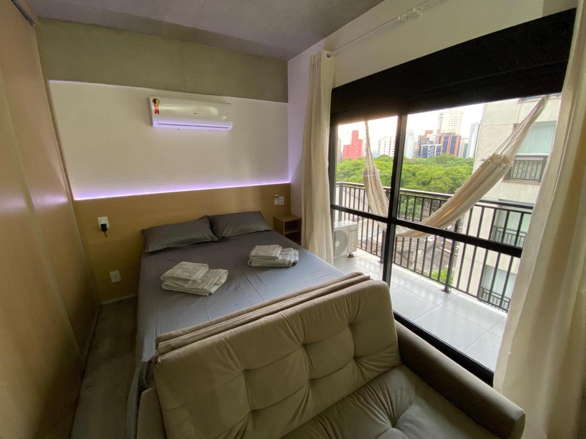 75 New Studio W Fast Wifi, Balcony, Gym And Movie Screen サンパウロ エクステリア 写真